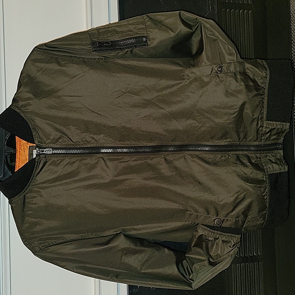 Boy's Olive Bomber Jacket (14/16)